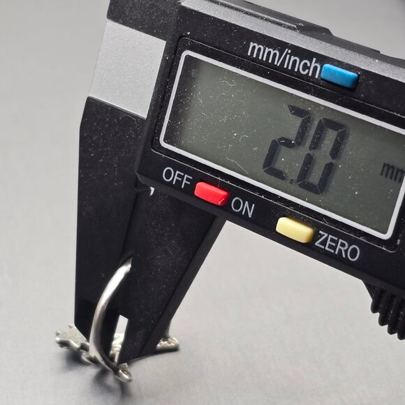 VTG Shube Sterling Silver Fairy Ring Size 8 Glass Star Art Nouveau Style - Picture 7 of 8